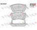 Sada brzdových destiček, kotoučová brzda FTE 9010809