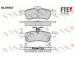 Sada brzdových destiček, kotoučová brzda FTE 9010815