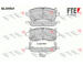 Sada brzdových destiček, kotoučová brzda FTE 9010817