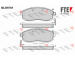 Sada brzdových destiček, kotoučová brzda FTE 9010819
