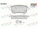 Sada brzdových destiček, kotoučová brzda FTE 9010837