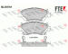 Sada brzdových destiček, kotoučová brzda FTE 9010838