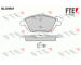Sada brzdových destiček, kotoučová brzda FTE 9010849