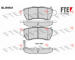 Sada brzdových destiček, kotoučová brzda FTE 9010855