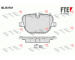 Sada brzdových destiček, kotoučová brzda FTE 9010869