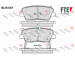 Sada brzdových destiček, kotoučová brzda FTE 9010870