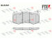 Sada brzdových destiček, kotoučová brzda FTE 9010872