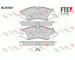 Sada brzdových destiček, kotoučová brzda FTE 9010873