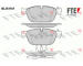 Sada brzdových destiček, kotoučová brzda FTE 9010878