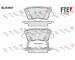Sada brzdových destiček, kotoučová brzda FTE 9010881