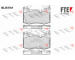 Sada brzdových destiček, kotoučová brzda FTE 9010882