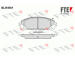 Sada brzdových destiček, kotoučová brzda FTE 9010883