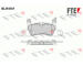 Sada brzdových destiček, kotoučová brzda FTE 9010888