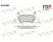 Sada brzdových destiček, kotoučová brzda FTE 9011065