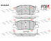 Sada brzdových destiček, kotoučová brzda FTE 9010894