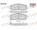Sada brzdových destiček, kotoučová brzda FTE 9010895