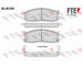 Sada brzdových destiček, kotoučová brzda FTE 9010896