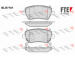Sada brzdových destiček, kotoučová brzda FTE 9010906