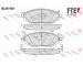 Sada brzdových destiček, kotoučová brzda FTE 9010910