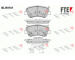 Sada brzdových destiček, kotoučová brzda FTE 9010913