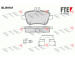 Sada brzdových destiček, kotoučová brzda FTE 9010921