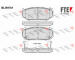 Sada brzdových destiček, kotoučová brzda FTE 9010925