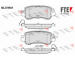 Sada brzdových destiček, kotoučová brzda FTE 9010932