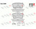 Sada brzdových destiček, kotoučová brzda FTE 9010945