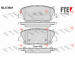 Sada brzdových destiček, kotoučová brzda FTE 9010952