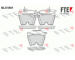 Sada brzdových destiček, kotoučová brzda FTE 9010966