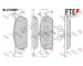 Sada brzdových destiček, kotoučová brzda FTE 9011095
