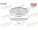 Sada brzdových destiček, kotoučová brzda FTE 9010972