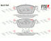 Sada brzdových destiček, kotoučová brzda FTE 9010978