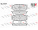 Sada brzdových destiček, kotoučová brzda FTE 9010981