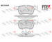 Sada brzdových destiček, kotoučová brzda FTE 9010984