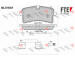 Sada brzdových destiček, kotoučová brzda FTE 9010985