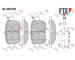 Sada brzdových destiček, kotoučová brzda FTE 9011097