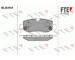 Sada brzdových destiček, kotoučová brzda FTE 9011011