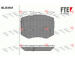 Sada brzdových destiček, kotoučová brzda FTE 9011013