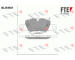 Sada brzdových destiček, kotoučová brzda FTE 9011022