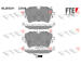 Sada brzdových destiček, kotoučová brzda FTE 9011026