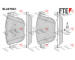 Sada brzdových destiček, kotoučová brzda FTE 9011110