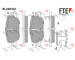 Sada brzdových destiček, kotoučová brzda FTE 9011145