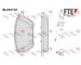 Sada brzdových destiček, kotoučová brzda FTE 9011175