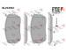 Sada brzdových destiček, kotoučová brzda FTE 9011183