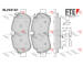 Sada brzdových destiček, kotoučová brzda FTE 9011185