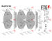 Sada brzdových destiček, kotoučová brzda FTE 9011194
