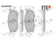 Sada brzdových destiček, kotoučová brzda FTE 9011200