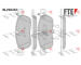 Sada brzdových destiček, kotoučová brzda FTE 9011206