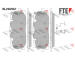Sada brzdových destiček, kotoučová brzda FTE 9011213